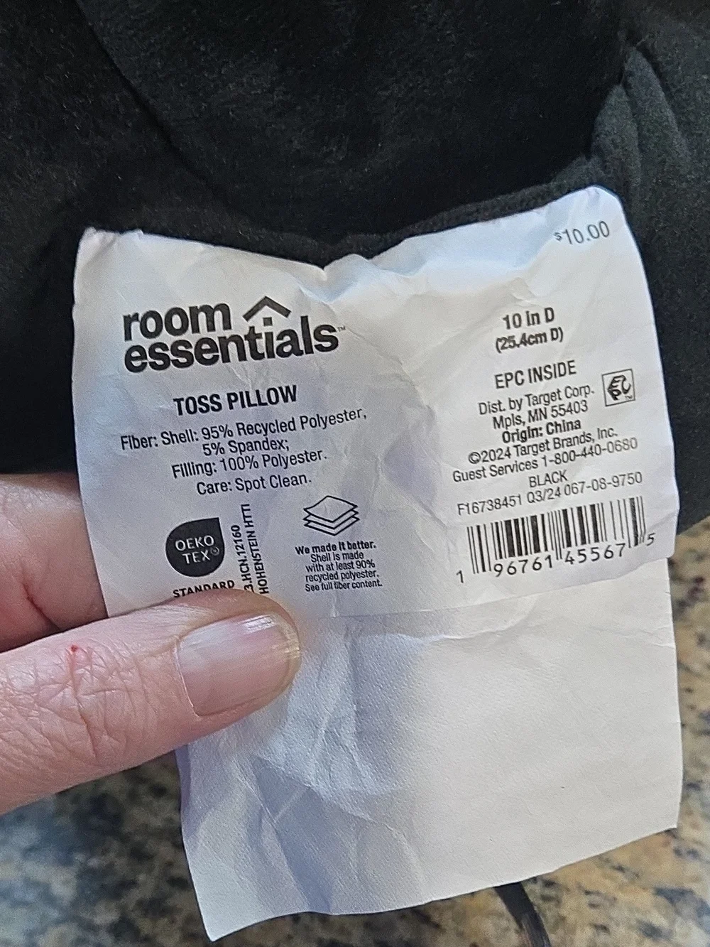 Knotty Pillows Set Of 2 Black